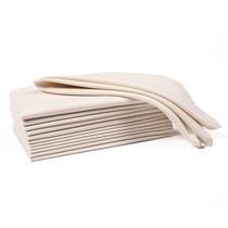 Conjunto de Guardanapos Ramanta Home 12pcs Poliéster 46x46 cm Bege