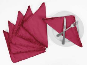 Conjunto de Guardanapos Reutilizáveis de Linho para Mesa de Jantar e Festas - Vargottam