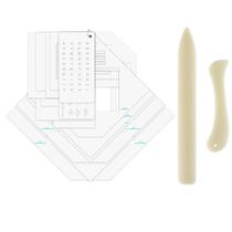 Conjunto de guias de fabricação de envelopes BAOFALI, 19 unidades, artesanato em papel, faça você mesmo Conjunto de guias de fabricação de envelopes BAOFALI, 19 unidades, artesanato em papel, faça você mesmo