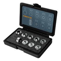 Conjunto de guias de roteador POWERTEC de 10 unidades com estojo de armazenamento