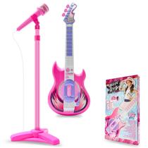 Conjunto de guitarra musical e microfone Contixo TG4 para crianças roxo Conjunto de guitarra musical e microfone Contixo TG4 para crianças roxo