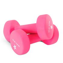 Conjunto de halteres Yes4All, antiderrapante, de neoprene hexagonal, 6 kg (rosa)