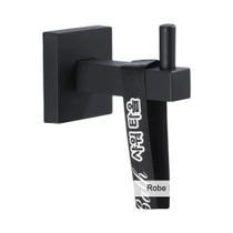 Conjunto De Hardware De Banheiro Preto Fosco, Gancho Para Toalha, Suporte De Tecido, Acessórios De