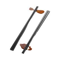 Conjunto De Hashis De Sushi Japonês Preto Resistente a Altas Temperaturas, 2x10 Peças, Ponta De Liga