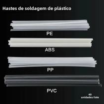 Conjunto De Hastes De Soldagem De Plástico De 200 Mm 40 Unidades De Varas De Eletrodo De PVC ABS PP