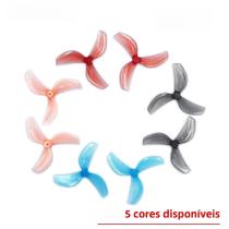 Conjunto De Hélice Gemfan De 3 Lâminas 45mm Para FPV RC Freestyle Tinywhoop Drones 8PCS T-Mount 1mm