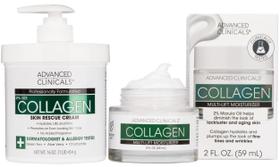 Conjunto de hidratantes Advanced Clinicals Colágeno e Ácido Hialurônico