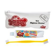 Conjunto de Higiene Dental Cat Dog Creme Dental Neutro e Escova de Cabo Longo - Cores Sortidas Conjunto de Higiene Dental Cat Dog Creme Dental Neutro e Escova de Cabo Longo - Cores Sortidas