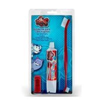 Conjunto de Higiene Dental Cat Dog Creme Dental Sabor Morango Escova e Dedeira - Cores Sortidas Conjunto de Higiene Dental Cat Dog Creme Dental Sabor Morango Escova e Dedeira - Cores Sortidas