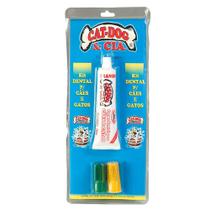 Conjunto de Higiene Dental CatDog Para Cães e Gatos Sabor Morango - Cores Sortidas Conjunto de Higiene Dental CatDog Para Cães e Gatos Sabor Morango - Cores Sortidas
