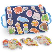 Conjunto de histórias de feltro/flanela CHEFAN para crianças em idade pré-escolar Conjunto de histórias de feltro/flanela CHEFAN para crianças em idade pré-escolar