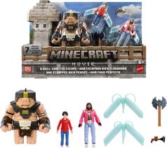 Conjunto de histórias Minecraft Mattel com 3 bonecos de ação e acessórios Conjunto de histórias Minecraft Mattel com 3 bonecos de ação e acessórios