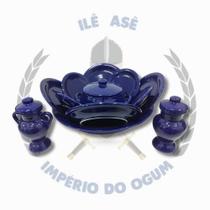 Conjunto de iba médio - azul escuro