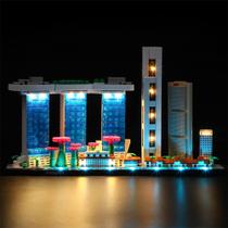 Conjunto de iluminação GEAMENT LED compatível com Lego Architecture 21057