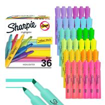Conjunto de iluminadores Sharpie Tank Style Chisel Tip 36 unidades