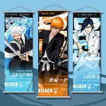 Conjunto de imagens de arte de parede Bleach Anime 3 painéis de tecido de 25x75cm Conjunto de imagens de arte de parede Bleach Anime 3 painéis de tecido de 25x75cm