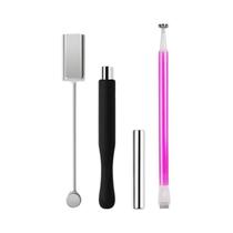 Conjunto De Ímãs Multifuncionais Para Nail Art 4Pcs 12pcs Barra Magnética De Cristal Em Gel