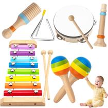 Conjunto de instrumentos musicais Brinquedos Montessori de 1 a 3 anos