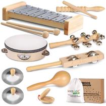 Conjunto de instrumentos musicais LOOIKOOS Toddler Eco Friendly Conjunto de instrumentos musicais LOOIKOOS Toddler Eco Friendly