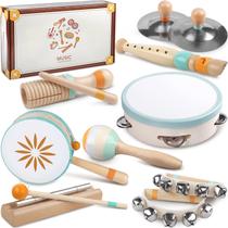 Conjunto de instrumentos musicais Montessori para crianças de 1 a 3 anos