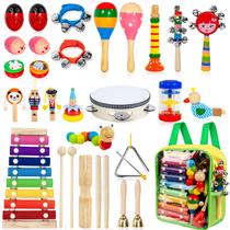 Conjunto de Instrumentos Musicais Taimasi para Crianças - 33 Peças, 18 Tipos Conjunto de Instrumentos Musicais Taimasi para Crianças - 33 Peças, 18 Tipos