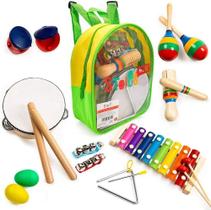 Conjunto de instrumentos musicais Wokex, 10 unidades para crianças pequenas e pré-escolares