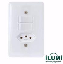 Conjunto de Interruptor 2 teclas simples + tomada Stylus 20210 Ilumi