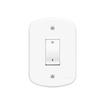 Conjunto de Interruptor 4x2 Bipolar Simples 20a Fame Blanc