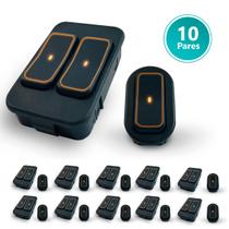 Conjunto De Interruptor Celta Novo Duplo e Simples Ultraled Ambar (Kit Com 10 Pares)