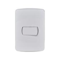 Conjunto de Interruptor Miluz Schneider Simples Horizontal 10A 250V Branco Conjunto de Interruptor Miluz Schneider Simples Horizontal 10A 250V Branco