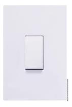 Conjunto de Interruptor Simples 4x2 - Recta Branco Gloss
