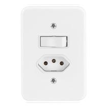 Conjunto de Interruptor Simples C/ Tomada 2p+t 20a Pollar