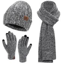 Conjunto de inverno FZ FANTASTIC ZONE, gorro, luvas, cachecol feminino Conjunto de inverno FZ FANTASTIC ZONE, gorro, luvas, cachecol feminino