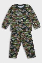 Conjunto de Inverno Infantil Camuflado com Dinossauros - Destak