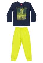 Conjunto de Inverno Infantil Masculino com Camiseta e Calça Bee Loop