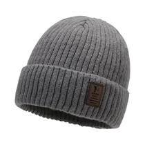 Conjunto De Inverno Masculino De Três Peças: Cachecol De Lã, Protetor De Pescoço E Gorro De Malha