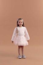 Conjunto de inverno rose delicate petit cherie