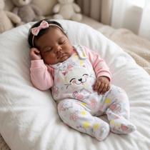 Conjunto De Inverno Soft Jardineira Para Bebê Recém Nascido Infantil Bordado 2 Peças