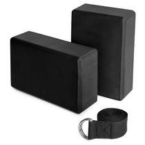 Conjunto de ioga Tomshin, 2 blocos de EVA, 1 alça de algodão para ioga e pilates