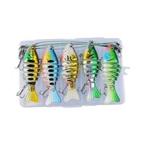 Conjunto De Iscas Artificiais Sinking Wobbler 5 Peças Crankbaits Isca Dura Swimbait Para Pesca De Conjunto De Iscas Artificiais Sinking Wobbler 5 Peças Crankbaits Isca Dura Swimbait Para Pesca De