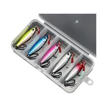 Conjunto De Iscas De Pesca De Metal De 10g 5 Peças Para Bass E Trout Água Doce E Salgada ANFS