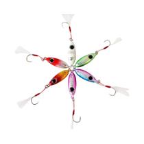 Conjunto De Iscas De Pesca De Metal Reforçado 6 Peças, Isca Jigging 3.5g-25g Para Robalo, Cavala E Conjunto De Iscas De Pesca De Metal Reforçado 6 Peças, Isca Jigging 3.5g-25g Para Robalo, Cavala E
