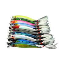 Conjunto De Iscas De Pesca Larser Minnow De 9cm E 7g, 10 Peças, Isca Artificial Com Gancho De Pluma Conjunto De Iscas De Pesca Larser Minnow De 9cm E 7g, 10 Peças, Isca Artificial Com Gancho De Pluma