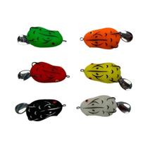 Conjunto De Iscas De Sapo Refletivas Para Pesca Com Caixa De Iscas, Isca Artificial Macia Para Pesca