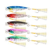 Conjunto De Iscas Metálicas De Afundamento Rápido 5 Peças 7g-30g Com Anzóis Afiados Para Pesca Em