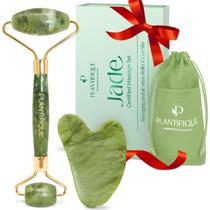 Conjunto de Jade Roller e Gua Sha Plantifique - Ferramentas Faciais
