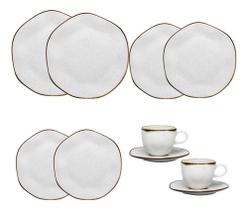 Conjunto De Jantar 10 Peças Ryo Maresia Oxford - Oxford Porcelanas S/A