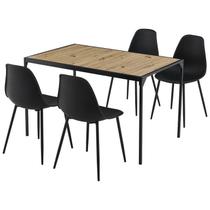 Conjunto de Jantar Aramissa 1 Mesa + 4 Cadeiras Just Home Collection