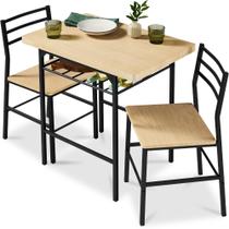 Conjunto de jantar Best Choice Products 80x53x77cm Estrutura de aço MDF