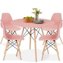 Conjunto de jantar Best Choice Products Compact MidCentury Pink